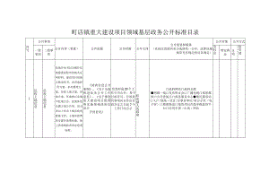 町店镇重大建设项目领域基层政务公开标准目录.docx