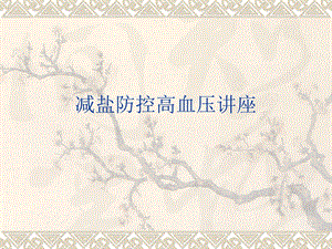 社区卫生服务站减盐防控高血压知识培训.ppt
