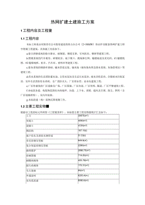 热网扩建土建施工方案.docx