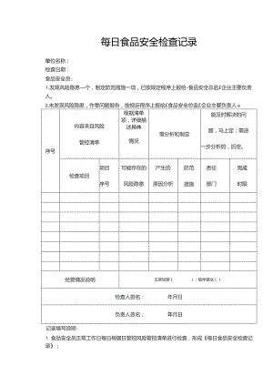 每日食品安全检查记录.docx