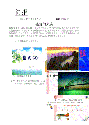 国培计划网络研修简报3.docx
