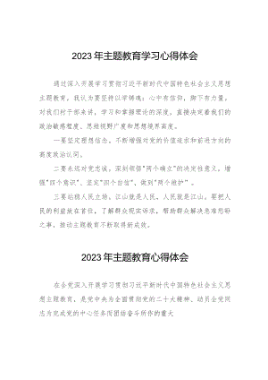 基层党组织书记2023年主题教育心得体会七篇.docx