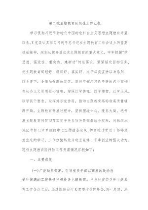 金融企业开展《第二批主题教育》工作汇报.docx