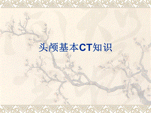 头部CT基础及断面解剖.ppt