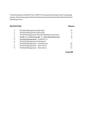 CFA三级十年真题 (2008-2017)：level_III_essay_questions_2012.docx