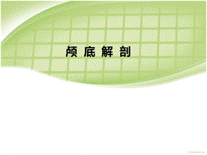 颅底解剖小讲课(结合CT影像).ppt