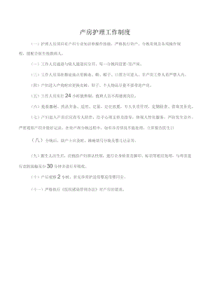 产房护理工作制度.docx
