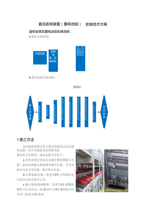 直流系统装置（蓄电池组）安装技术方案.docx