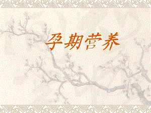 孕期营养.ppt