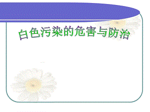 白色污染的危害与防治.ppt