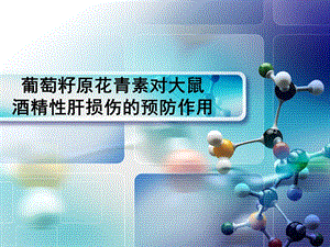 葡萄籽原花青素对大鼠酒精性肝损伤的预防作用.ppt