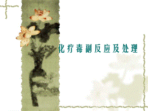 化疗毒副反应及处理.ppt