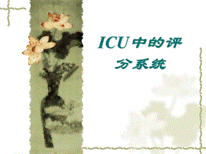 ICU中的评分系统.ppt.ppt