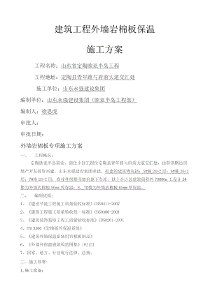 外墙岩棉板专项施工方案.docx