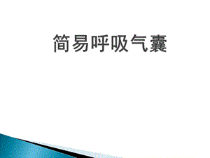 简易呼吸气囊ppt医学幻灯片.ppt