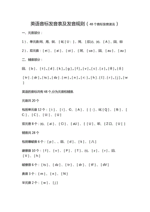 48个音标发音读法.docx