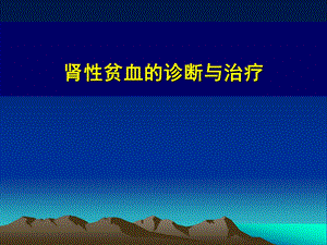 肾性贫血的诊断与治疗.ppt