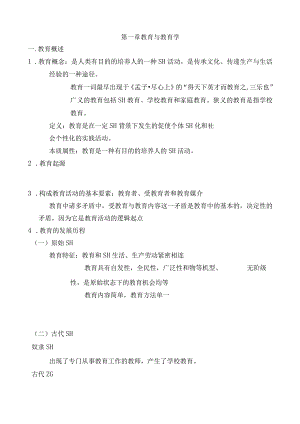 山香招教教育学重点总结教师招聘 - 整理.docx