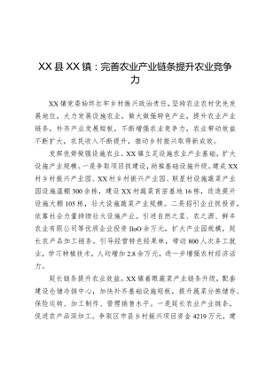 完善农业产业链条 提升农业竞争力.docx