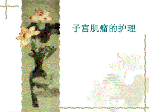 子宫肌瘤的护理.ppt