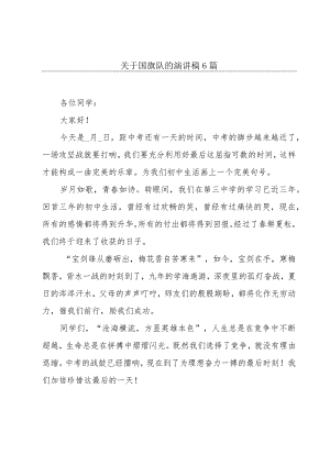 关于国旗队的演讲稿6篇.docx
