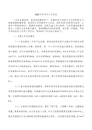 2023年村支书工作总结.docx