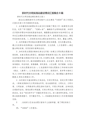 新时代文明实践站建设情况汇报集合8篇.docx