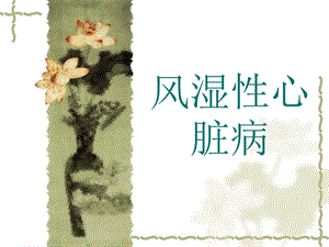 风湿性心脏病PPT.ppt