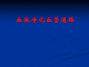 血液净化血管通路.ppt