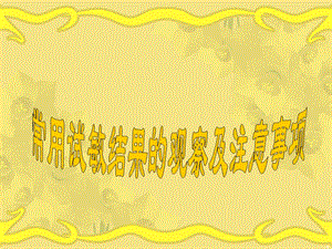 常用试敏结果的观察及注意事项.ppt
