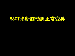 脑血管变异.ppt
