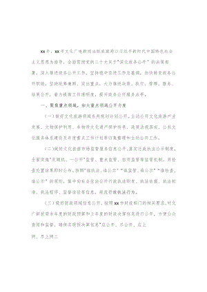 2024年市文广新旅局政务公开工作要点.docx