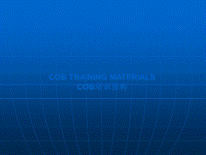 COB培训资料.ppt