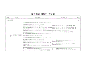 绿色商场超市评分表分值.docx