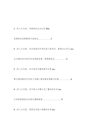 （13篇）辽源市第九届人民代表大会第二次会议“代表发言”材料汇编（分组、讨论、审议）.docx
