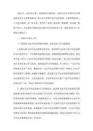 某县司法局2022年工作总结及2023年工作打算.docx