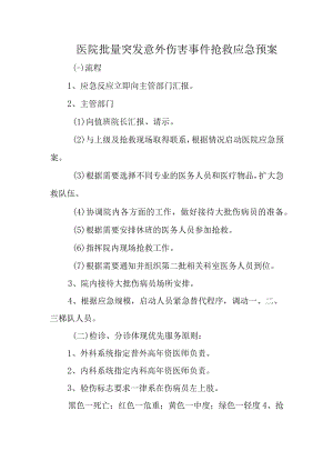 医院批量突发意外伤害事件抢救应急预案.docx