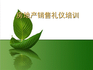 房地产销售礼仪培训.ppt
