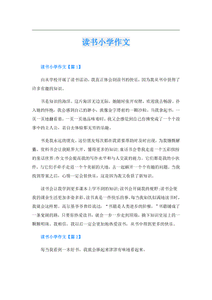 读书小学作文.doc