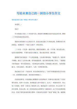 写给未来自己的一封信小学生作文.doc