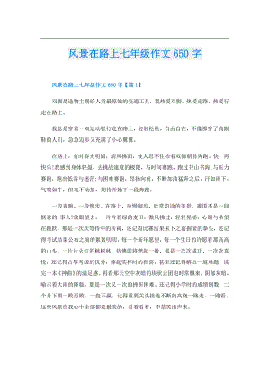 风景在路上七年级作文650字.doc