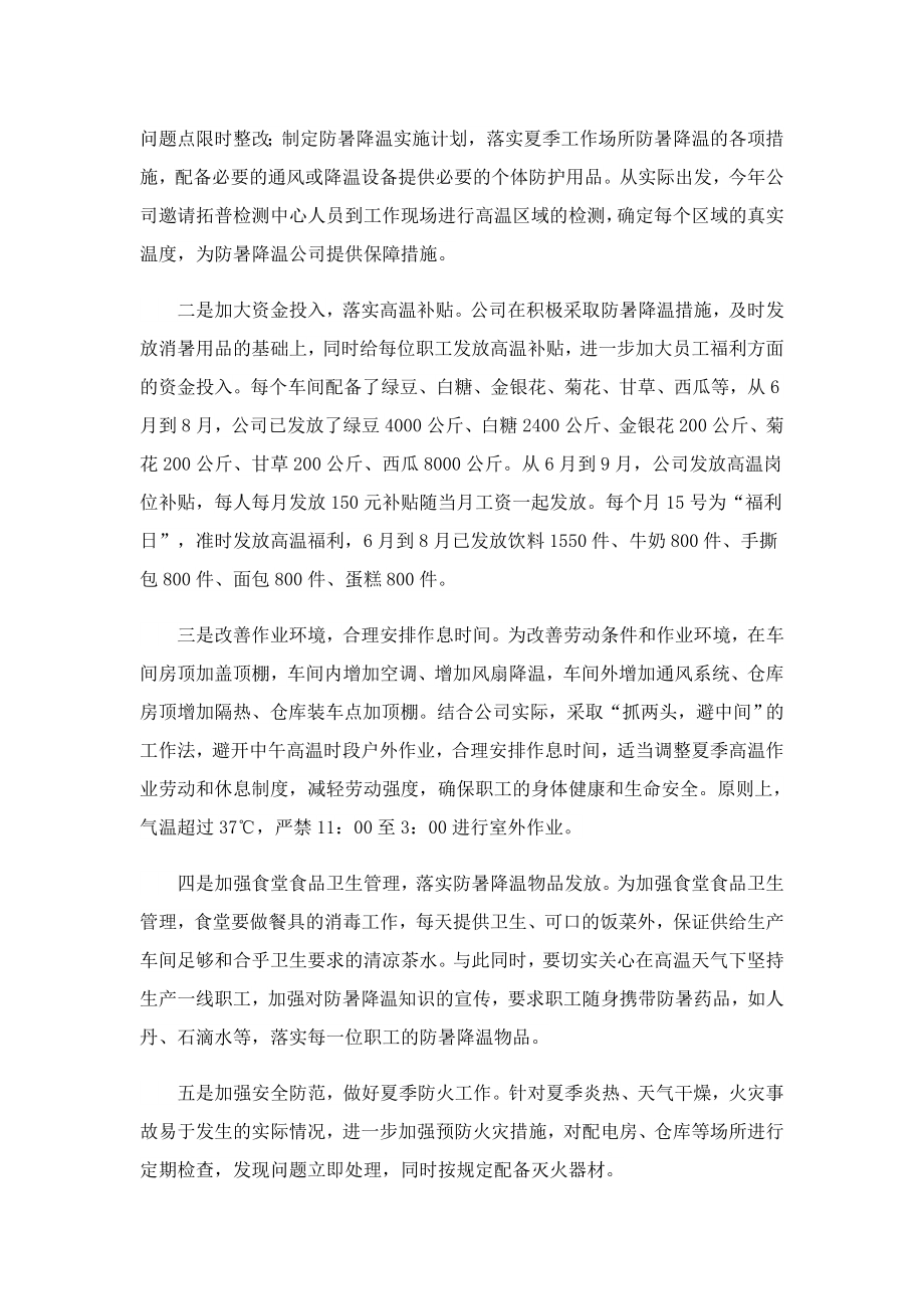 防暑降温夏季工作总结怎么写.doc_第2页