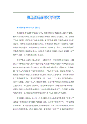 鲁迅读后感800字作文.doc