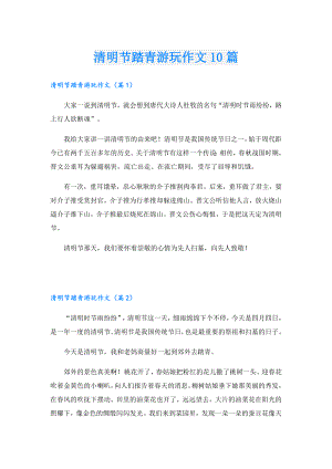 清明节踏青游玩作文10篇.doc