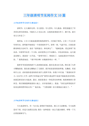 三年级清明节见闻作文10篇.doc