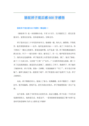 骆驼祥子观后感600字感悟.doc