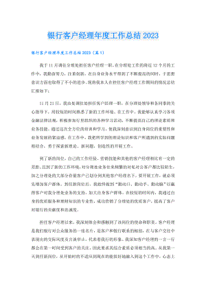 银行客户经理工作总结2023.doc