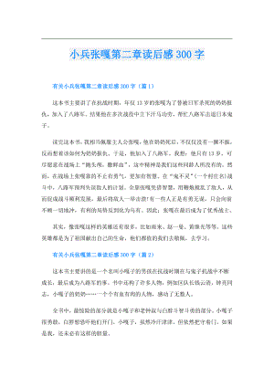 小兵张嘎第二章读后感300字.doc