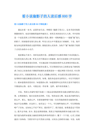 看小说偷影子的人读后感800字.doc