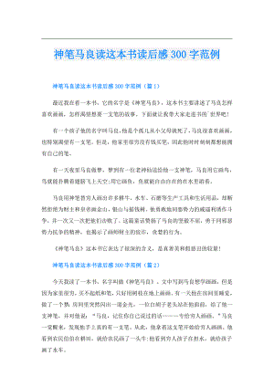 神笔马良读这本书读后感300字范例.doc